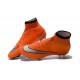 Nike Mercurial Superfly IV FG Soccer Boots - Orange Black SilveryShoes For Men 