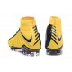 Cheap High Top Nike Hypervenom Phantom III DF FG For Men Yellow Black