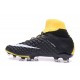 Cheap High Top Nike Hypervenom Phantom III DF FG For Men Yellow Black