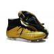 Nike Men's 2016 - Mercurial Superfly 4 FG Soccer Shoes Black Gold Volt