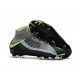 Cheap Nike Hypervenom Phantom III FG Men Soccer Cleats Grey Black Green