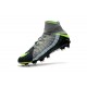 Cheap Nike Hypervenom Phantom III FG Men Soccer Cleats Grey Black Green