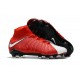 High Tops Nike Hypervenom phantom III DF FG Neymar Soccer Shoes Total Crimson White Red