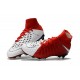 High Tops Nike Hypervenom phantom III DF FG Neymar Soccer Shoes Total Crimson White Red