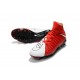 High Tops Nike Hypervenom phantom III DF FG Neymar Soccer Shoes Total Crimson White Red