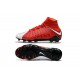 High Tops Nike Hypervenom phantom III DF FG Neymar Soccer Shoes Total Crimson White Red