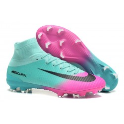 Football Boots For Men Nike Mercurial Superfly 5 FG Pink Blue Black