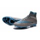 2016 Nike Men's Mercurial Superfly IV FG Football Shoes Grey Blue Black