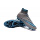 2016 Nike Men's Mercurial Superfly IV FG Football Shoes Grey Blue Black