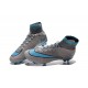 2016 Nike Men's Mercurial Superfly IV FG Football Shoes Grey Blue Black