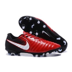 Soccer Shoes For Men Nike Tiempo Legend 7 FG - Red Black White