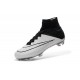2016 Nike Men's Mercurial Superfly IV FG Football Shoes Leather Black White