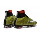 New Nike Mercurial Superfly IV FG Football Shoes Volt Red Black White