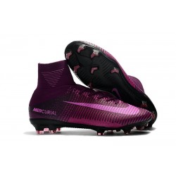 Football Boots For Men Nike Mercurial Superfly 5 FG Purple Black
