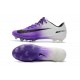 Men's Football Cleats Nike Mercurial Vapor XI FG White Purple Black