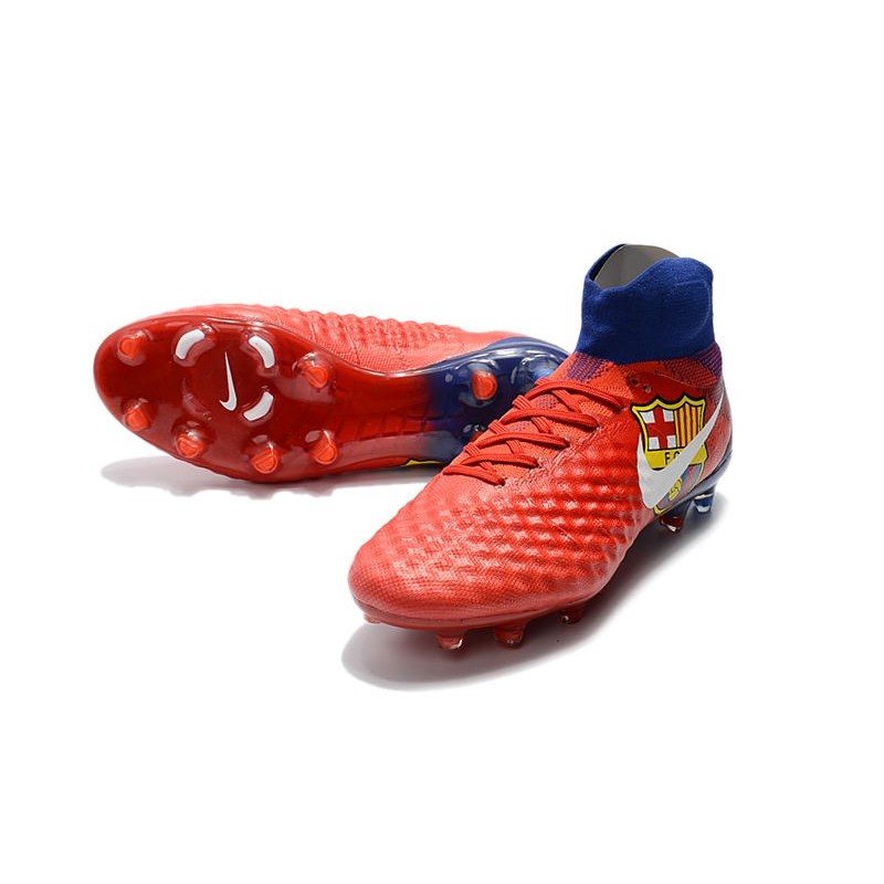 New Nike Shoes - Nike Magista Obra II FG Soccer Boots Barcelona Red Blue