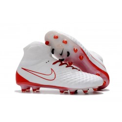 New Nike Magista Obra II FG Soccer Shoes For Sale Red White