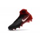 Men Nike Magista Obra II Firm-Ground Soccer Cleats Black White Hyper Crimson Bright Crimson
