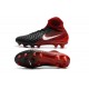 Men Nike Magista Obra II Firm-Ground Soccer Cleats Black White Hyper Crimson Bright Crimson