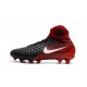 Men Nike Magista Obra II Firm-Ground Soccer Cleats Black White Hyper Crimson Bright Crimson