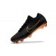 Nike Mercurial Vapor Flyknit Ultra FG Soccer Cleats for Men Black Gold