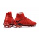 Nike Soccer Cleats - New Nike Hypervenom Phantom III DF FG University Red White Bright Crimson Hyper Crimson