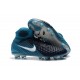 New Nike Magista Obra II FG Soccer Shoes For Sale Obsidian White Gamma Blue Glacier Blue