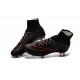 Sale Nike Men's Mercurial Superfly 4 FG Football Cleats Black Red