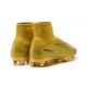 Football Boots For Men Nike Mercurial Superfly 5 FG CR7 Gold Black
