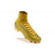 Football Boots For Men Nike Mercurial Superfly 5 FG CR7 Gold Black
