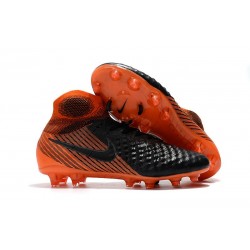 New Nike Magista Obra II FG Soccer Shoes For Sale Black White Hyper Crimson