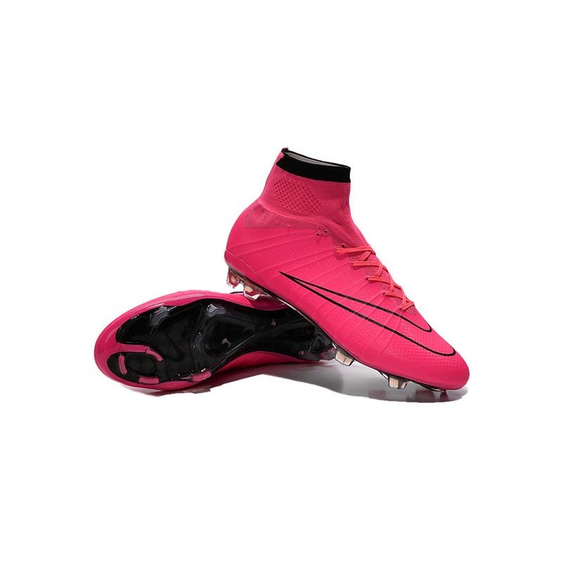 Nike Mercurial Superfly IV FG Soccer Boots - Hyper Pink BlackShoes For Men