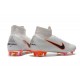 Soccer Shoes For Men - Nike Mercurial Superfly 6 Elite FG White Metallic Cool Grey Total Orange