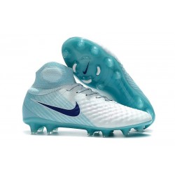 New Nike Magista Obra II FG Soccer Shoes For Sale White Blue
