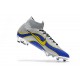 Soccer Shoes For Men - Nike Mercurial Superfly 6 Elite FG Silver Blue Yellow