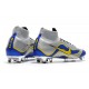 Soccer Shoes For Men - Nike Mercurial Superfly 6 Elite FG Silver Blue Yellow
