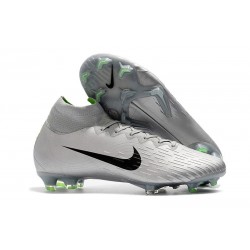 Soccer Shoes For Men - Nike Mercurial Superfly 6 Elite FG Silver Gray