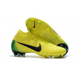 Soccer Shoes For Men - Nike Mercurial Superfly 6 Elite FG Yellow Black