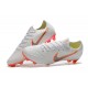 Football Boots for Men - Nike Mercurial Vapor XII 360 Elite FG White Metallic Cool Grey Total Orange