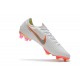 Football Boots for Men - Nike Mercurial Vapor XII 360 Elite FG White Metallic Cool Grey Total Orange
