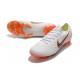 Football Boots for Men - Nike Mercurial Vapor XII 360 Elite FG White Metallic Cool Grey Total Orange