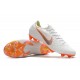 Football Boots for Men - Nike Mercurial Vapor XII 360 Elite FG White Metallic Cool Grey Total Orange