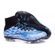 New Nike Mercurial Superfly IV FG Football Shoes Leopard Blue White Black