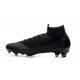 Soccer Shoes For Men - Nike Mercurial Superfly 6 Elite FG All Black World Cup