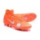 Soccer Shoes For Men - Nike Mercurial Superfly 6 Elite FG Off-White For Nike - Orange White Blue Yellow