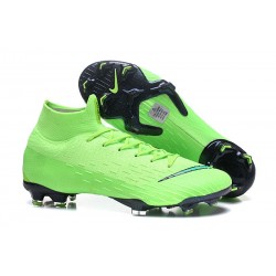 Soccer Shoes For Men - Nike Mercurial Superfly 6 Elite FG Green Black