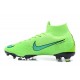 Soccer Shoes For Men - Nike Mercurial Superfly 6 Elite FG Green Black