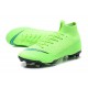 Soccer Shoes For Men - Nike Mercurial Superfly 6 Elite FG Green Black