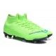 Soccer Shoes For Men - Nike Mercurial Superfly 6 Elite FG Green Black