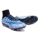 New Nike Mercurial Superfly IV FG Football Shoes Leopard Blue White Black